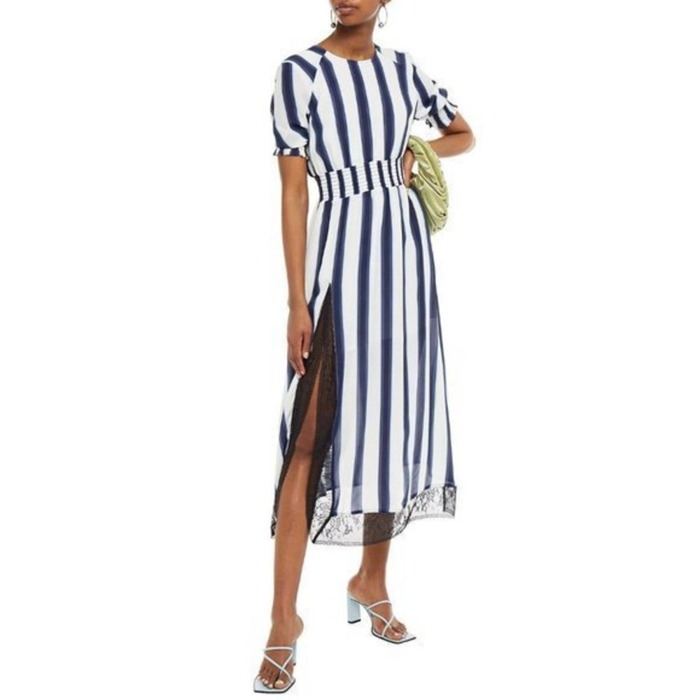 Baum Und Pferdgarten Aleela Nautical Stripe Dress NWT 34